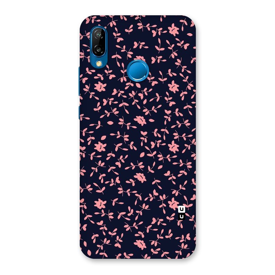 Pink Plant Design Back Case for Huawei P20 Lite