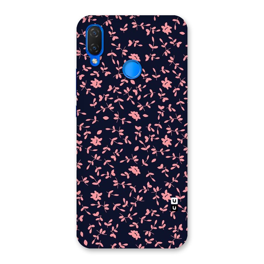 Pink Plant Design Back Case for Huawei P Smart+