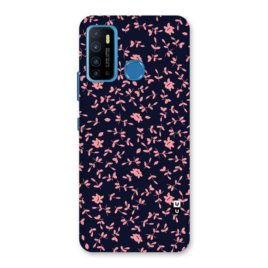 Pink Plant Design Back Case for Infinix Hot 9
