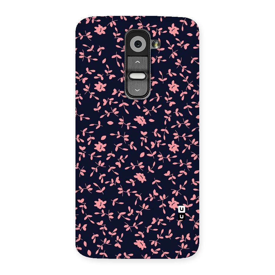 Pink Plant Design Back Case for LG G2