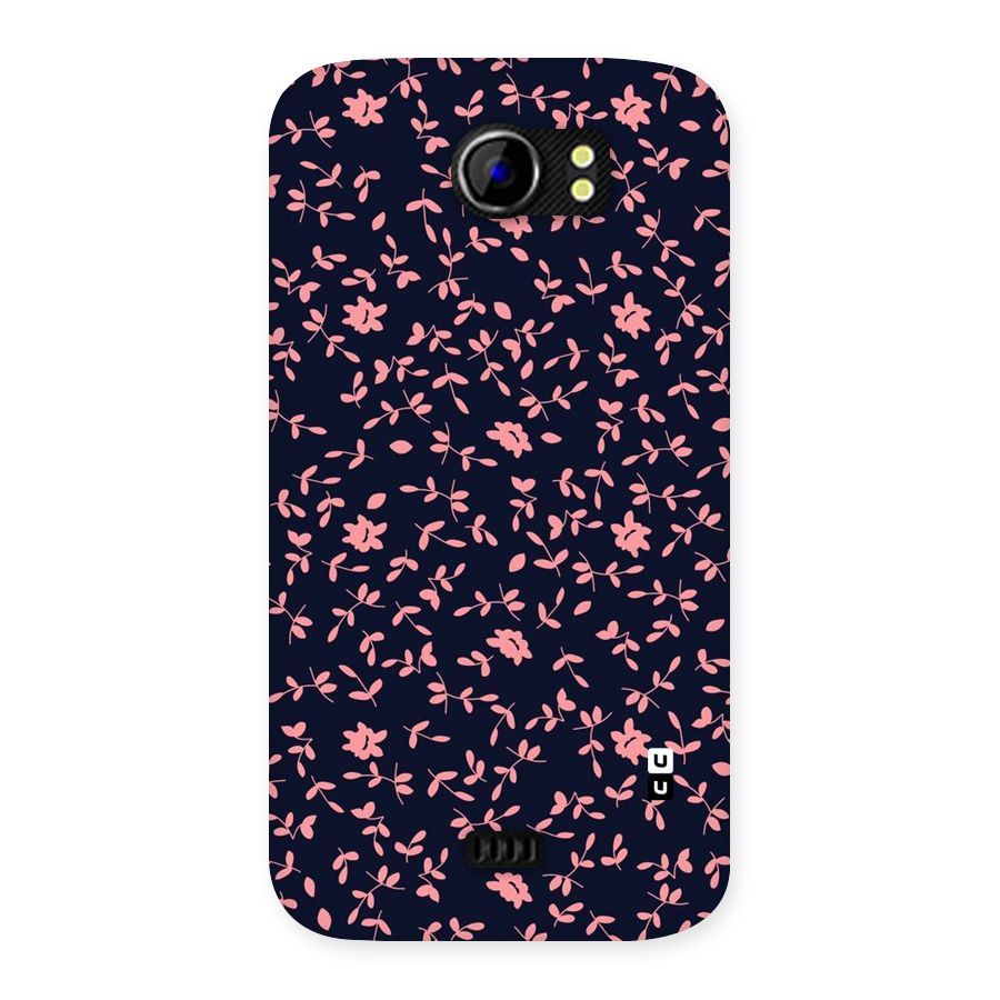 Pink Plant Design Back Case for Micromax Canvas 2 A110
