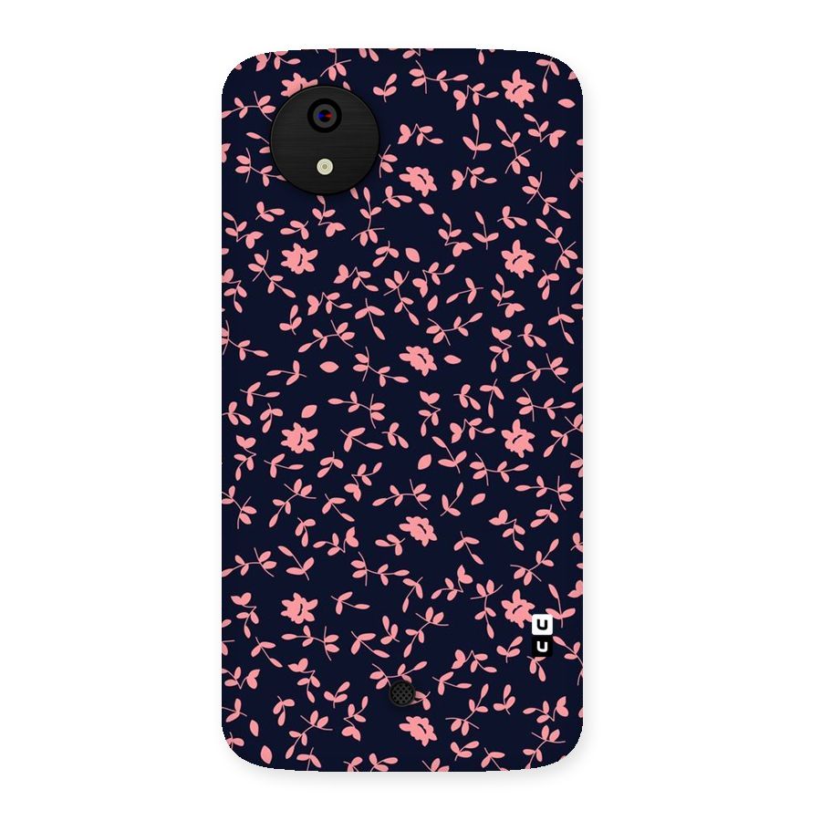 Pink Plant Design Back Case for Micromax Canvas A1