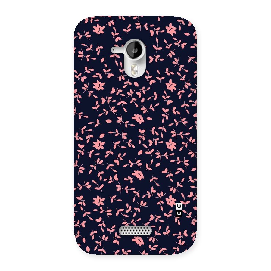 Pink Plant Design Back Case for Micromax Canvas HD A116