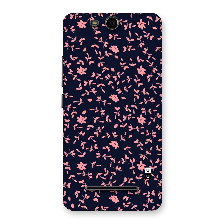 Pink Plant Design Back Case for Micromax Canvas Juice 3 Q392