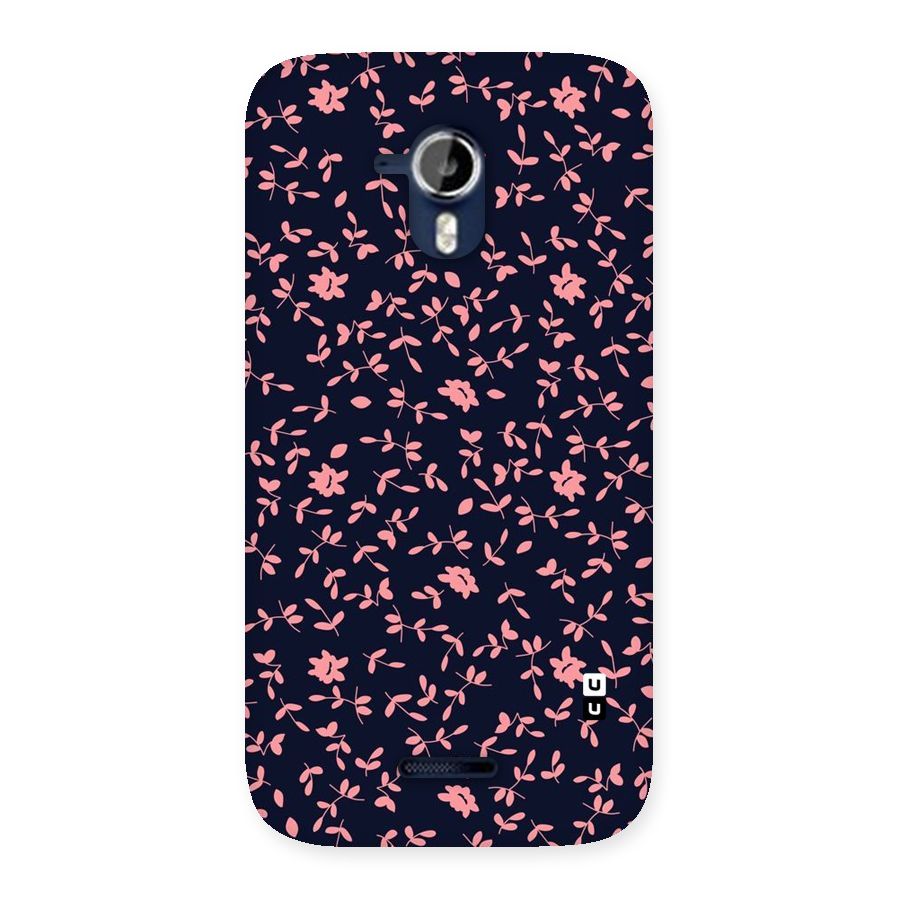 Pink Plant Design Back Case for Micromax Canvas Magnus A117