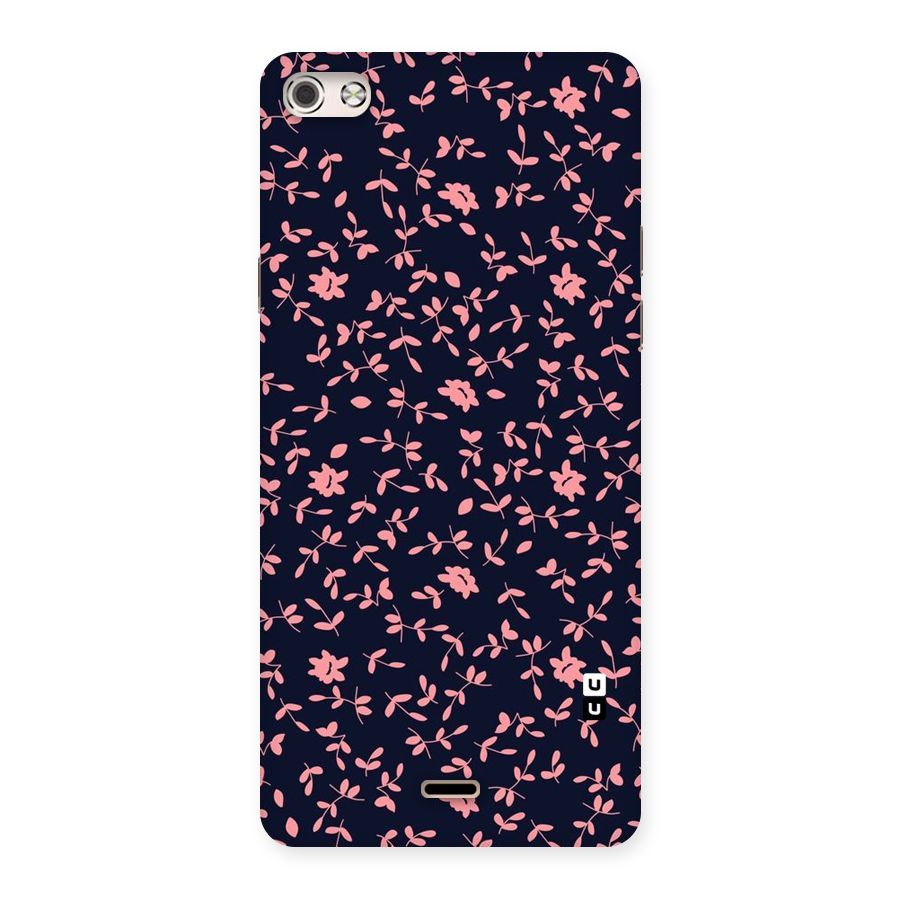 Pink Plant Design Back Case for Micromax Canvas Silver 5