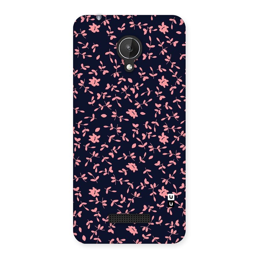 Pink Plant Design Back Case for Micromax Canvas Spark Q380