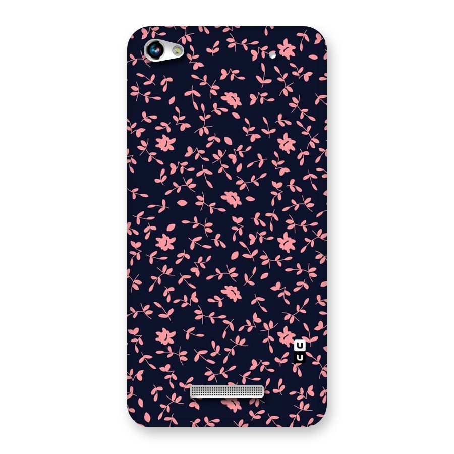 Pink Plant Design Back Case for Micromax Hue 2