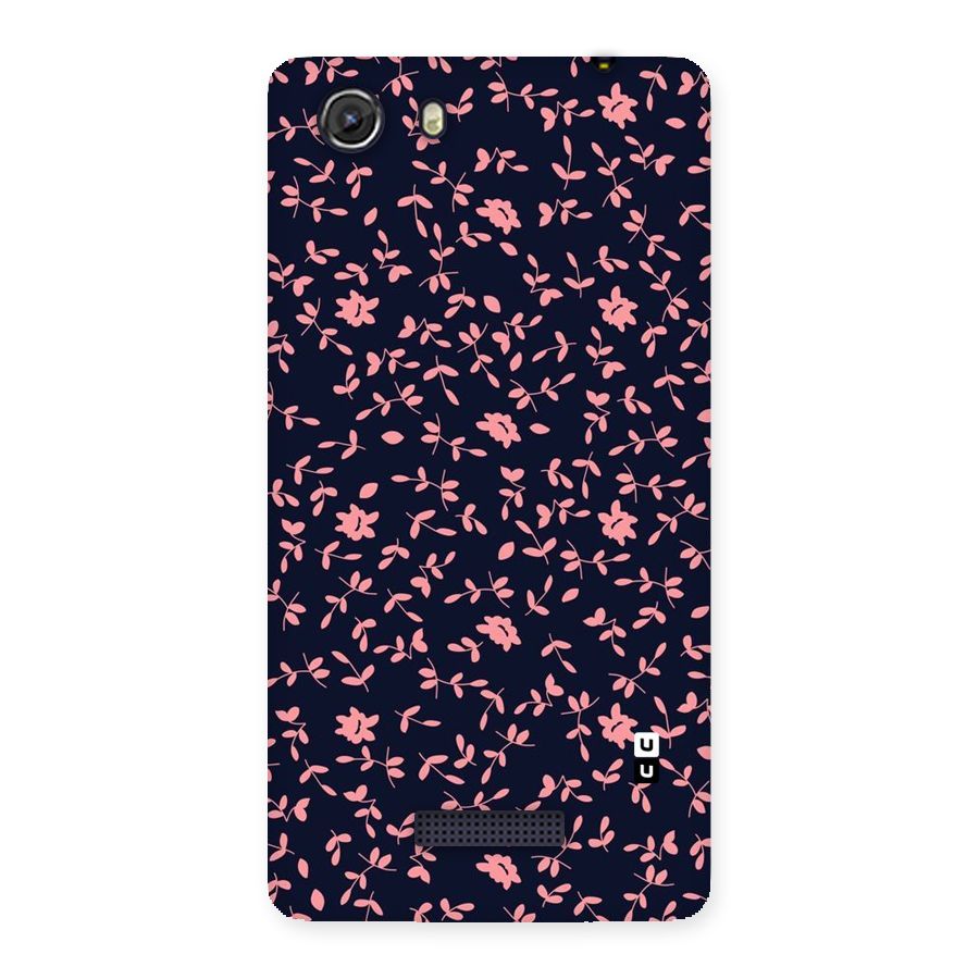 Pink Plant Design Back Case for Micromax Unite 3