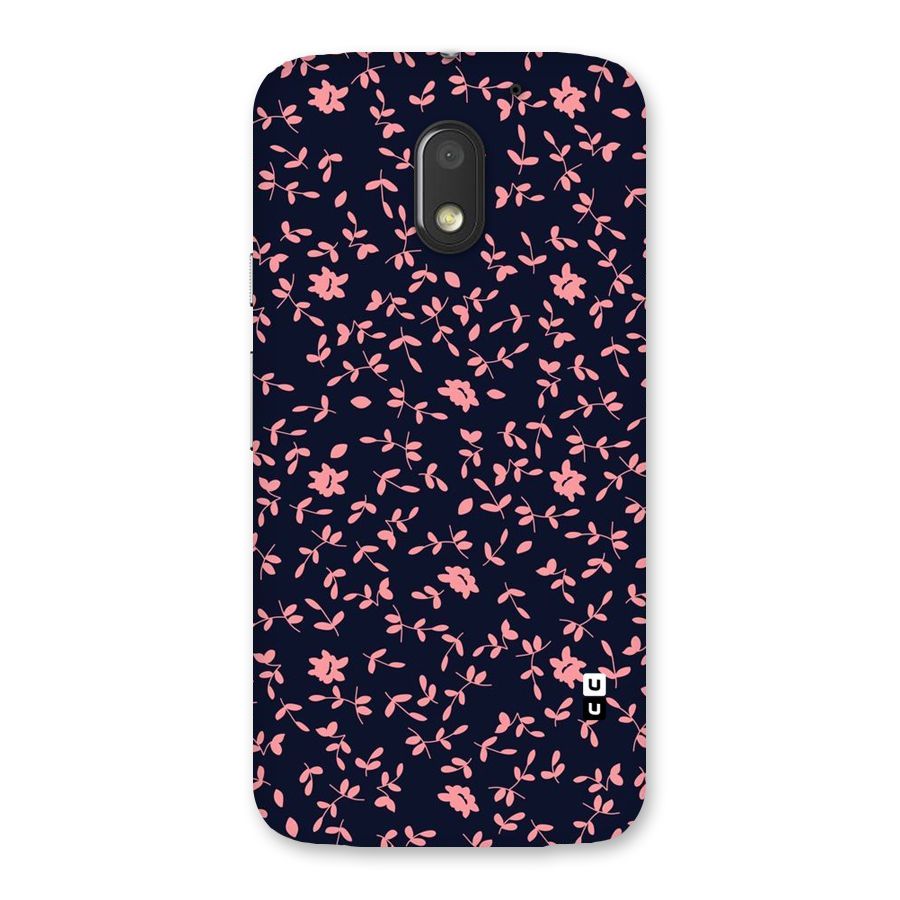 Pink Plant Design Back Case for Moto E3 Power