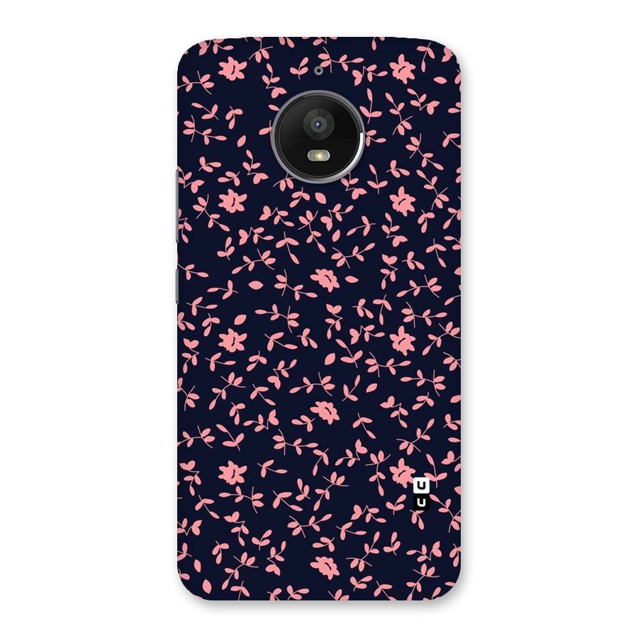 Pink Plant Design Back Case for Moto E4 Plus
