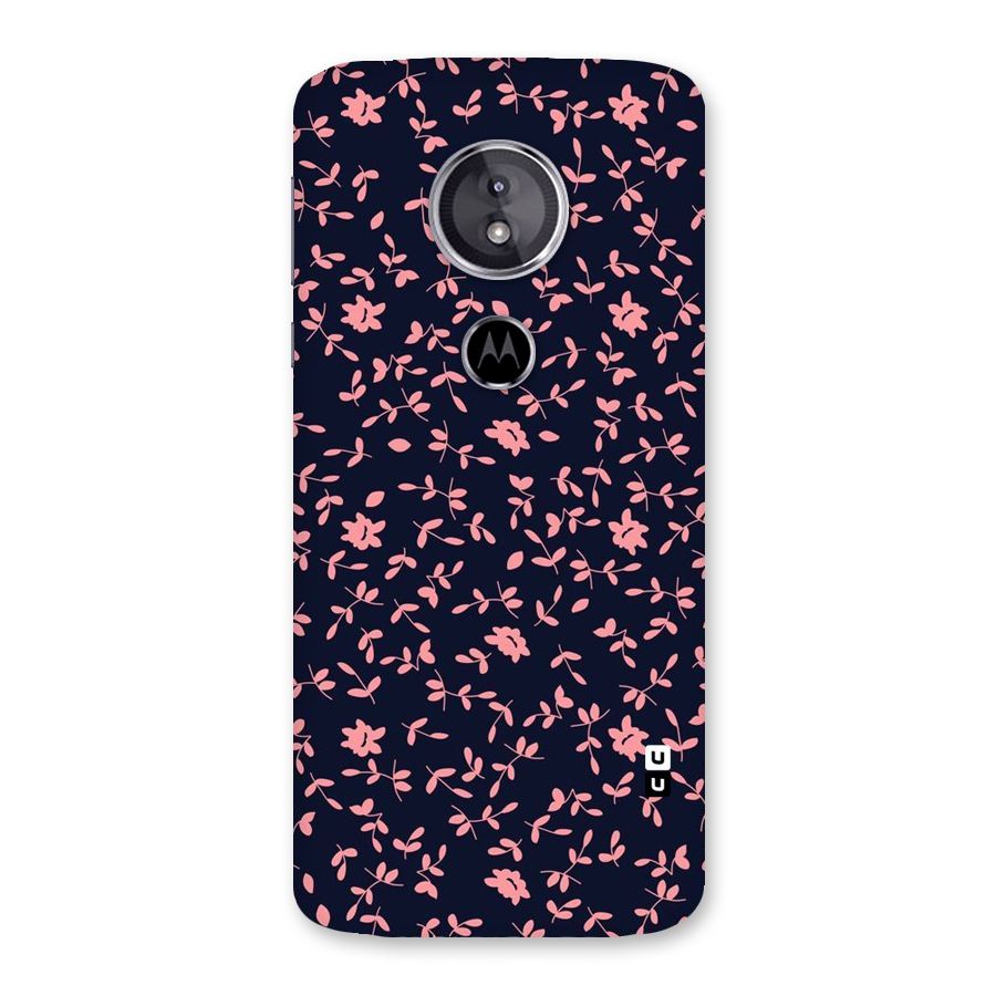 Pink Plant Design Back Case for Moto E5