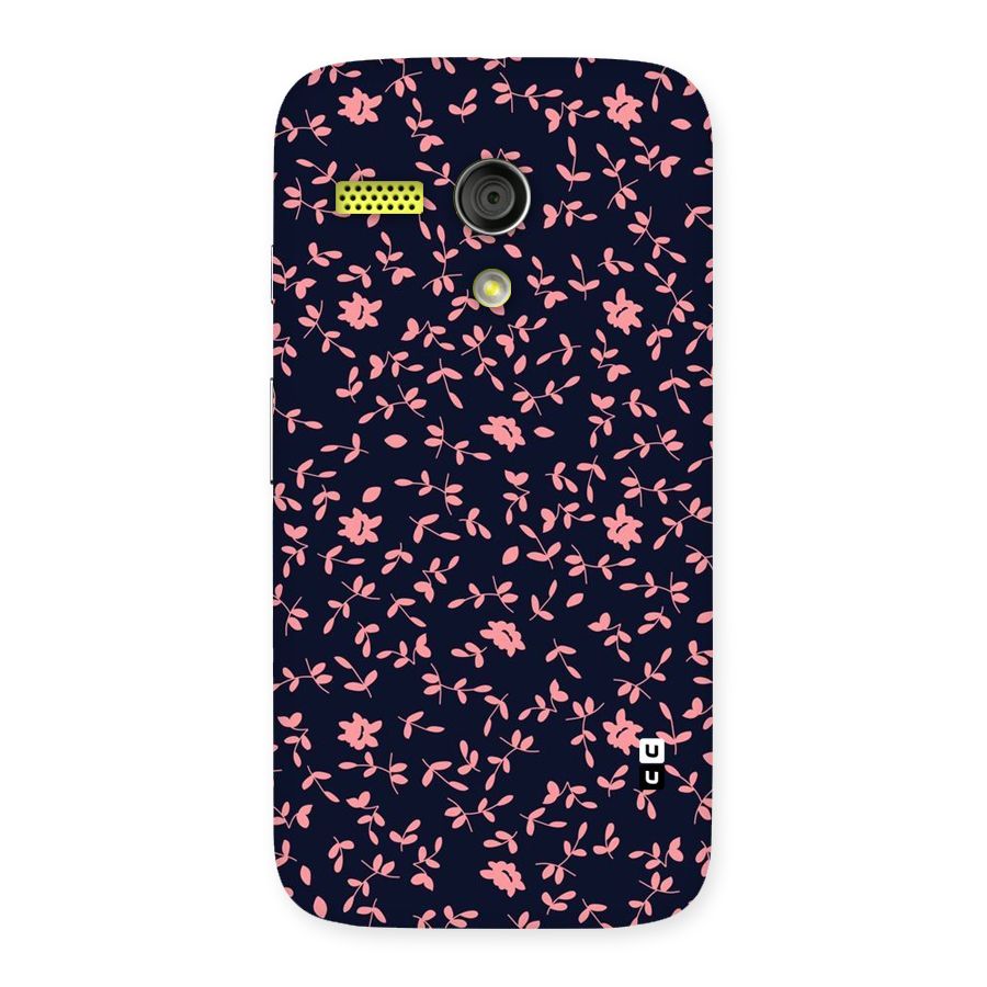 Pink Plant Design Back Case for Moto G