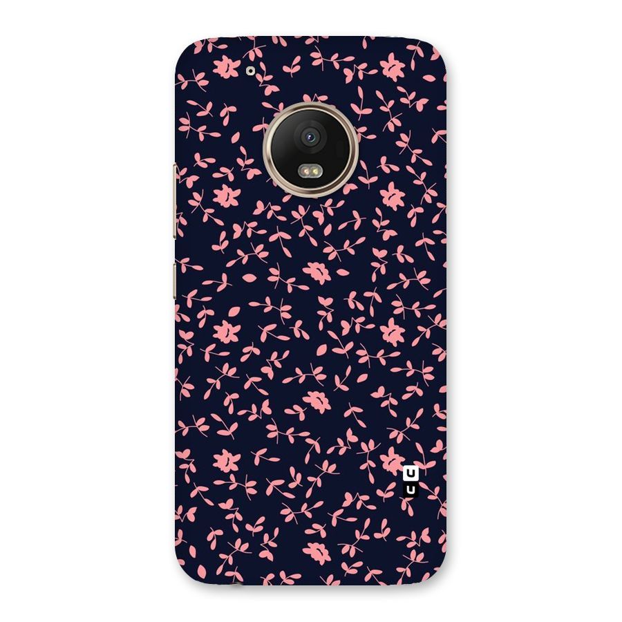 Pink Plant Design Back Case for Moto G5 Plus
