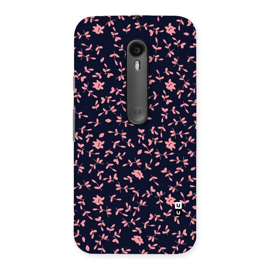 Pink Plant Design Back Case for Moto G Turbo