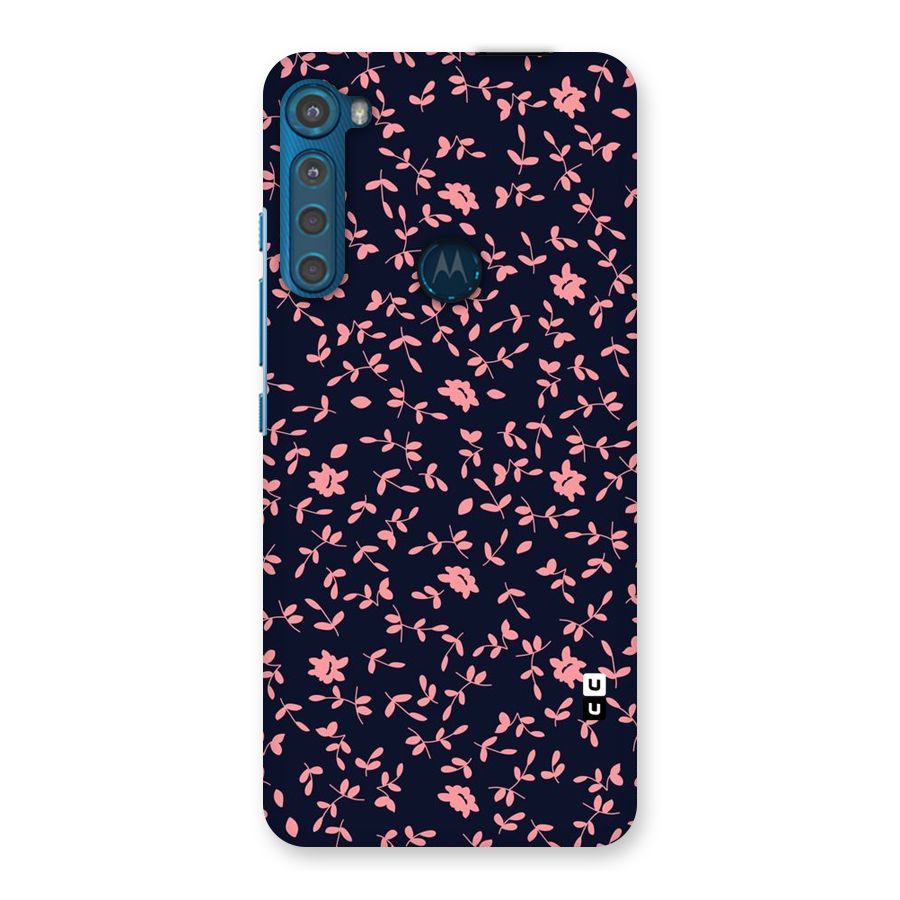 Pink Plant Design Back Case for Motorola One Fusion Plus