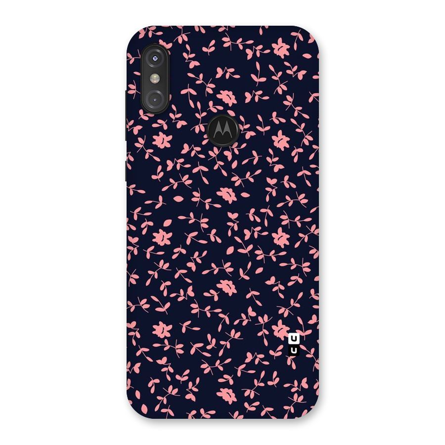 Pink Plant Design Back Case for Motorola One Power