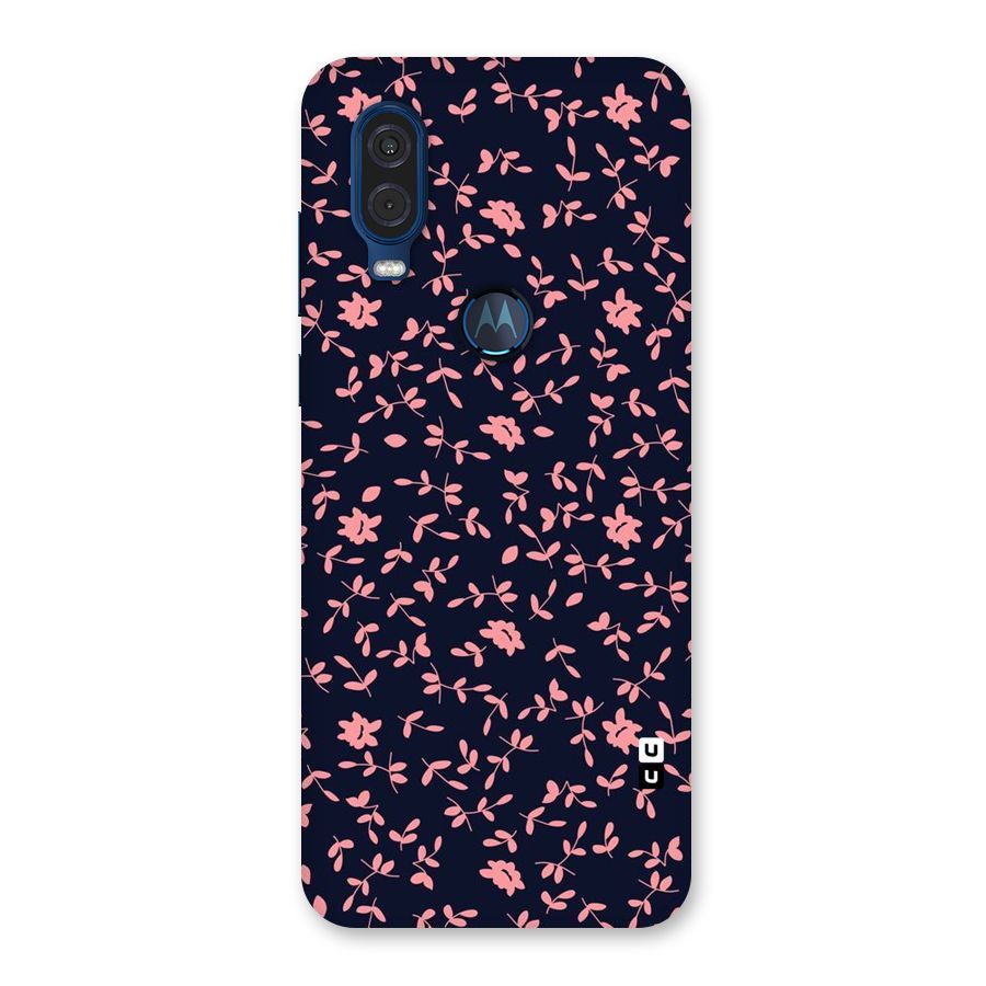 Pink Plant Design Back Case for Motorola One Vision