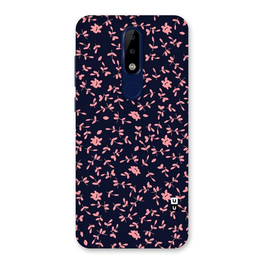 Pink Plant Design Back Case for Nokia 5.1 Plus