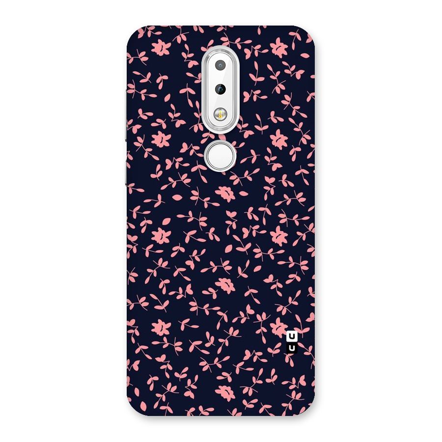 Pink Plant Design Back Case for Nokia 6.1 Plus