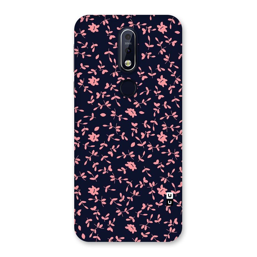 Pink Plant Design Back Case for Nokia 7.1