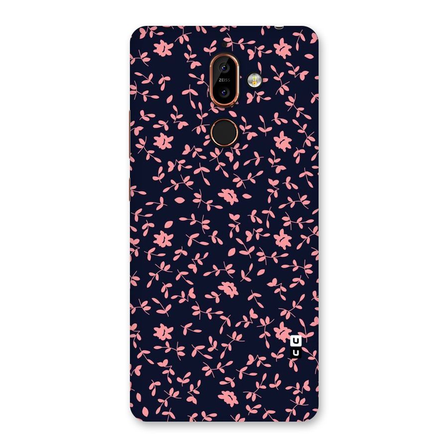 Pink Plant Design Back Case for Nokia 7 Plus