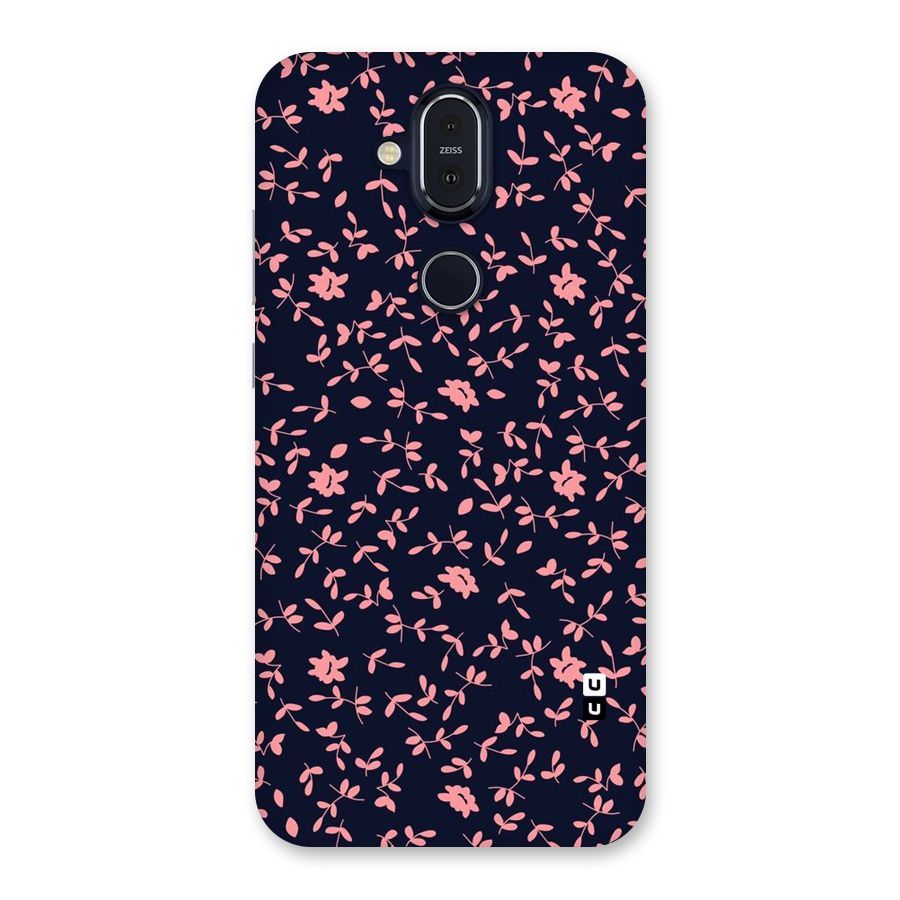 Pink Plant Design Back Case for Nokia 8.1