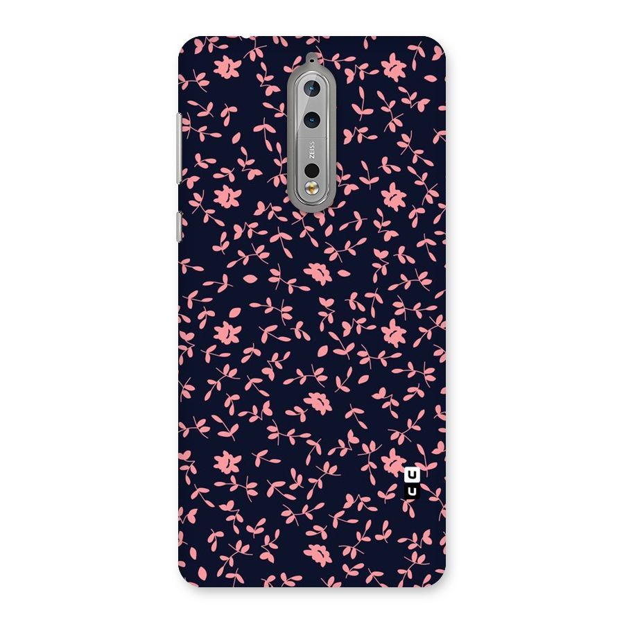 Pink Plant Design Back Case for Nokia 8