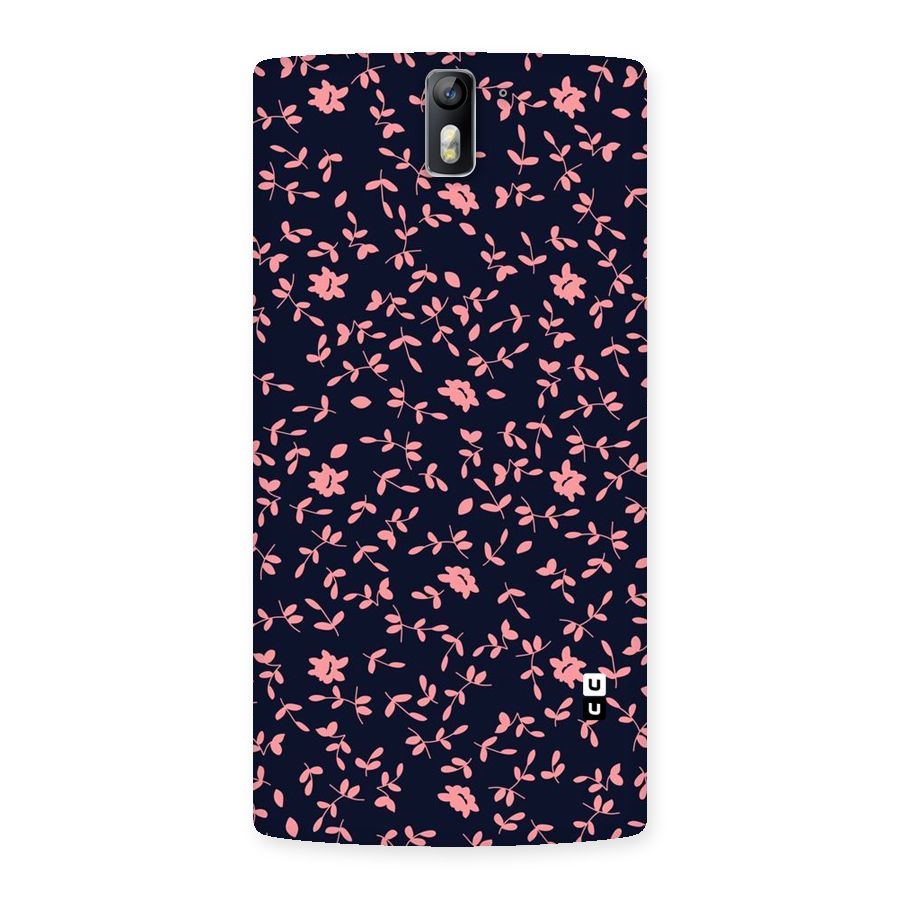 Pink Plant Design Back Case for One Plus One