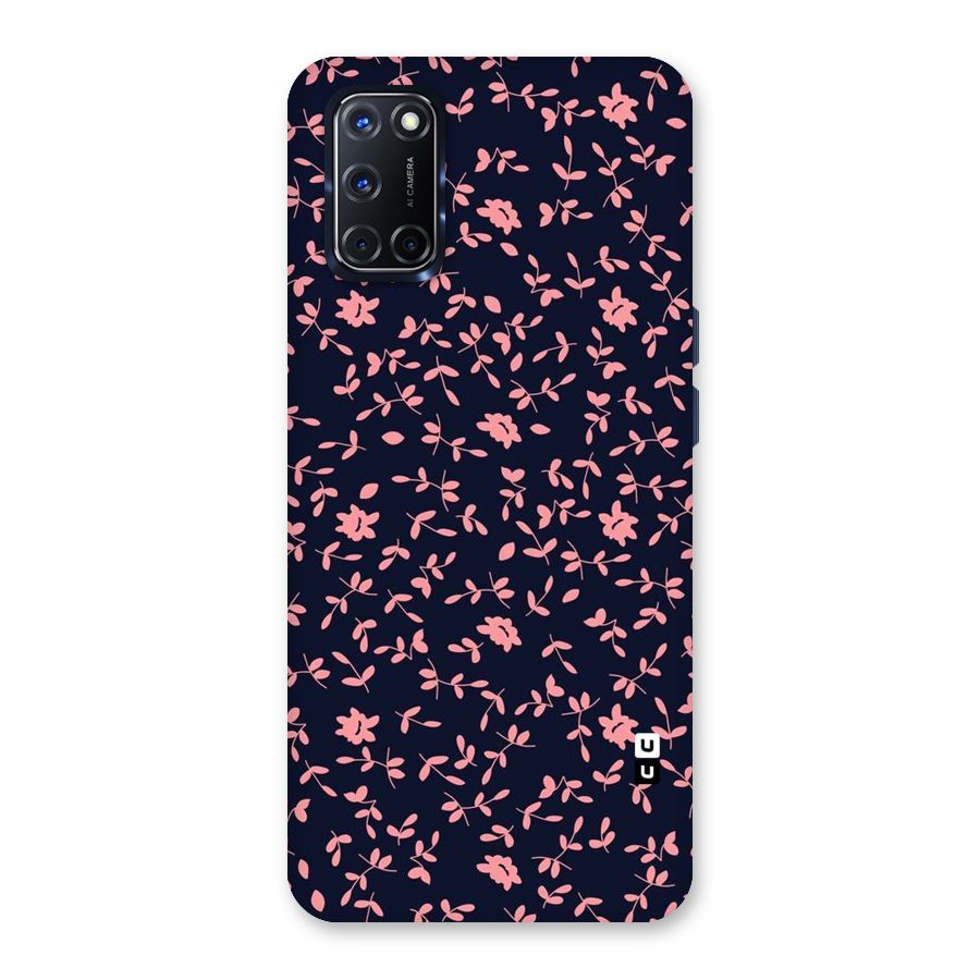 Pink Plant Design Back Case for Oppo A52