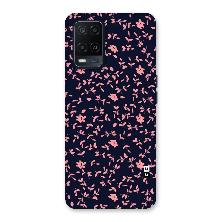 Pink Plant Design Back Case for Oppo A54