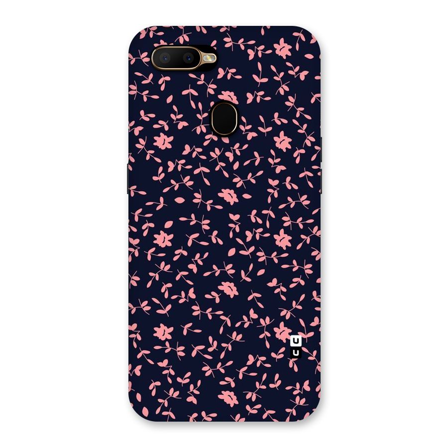 Pink Plant Design Back Case for Oppo A5s