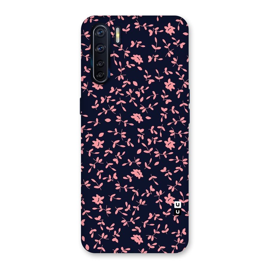 Pink Plant Design Back Case for Oppo F15