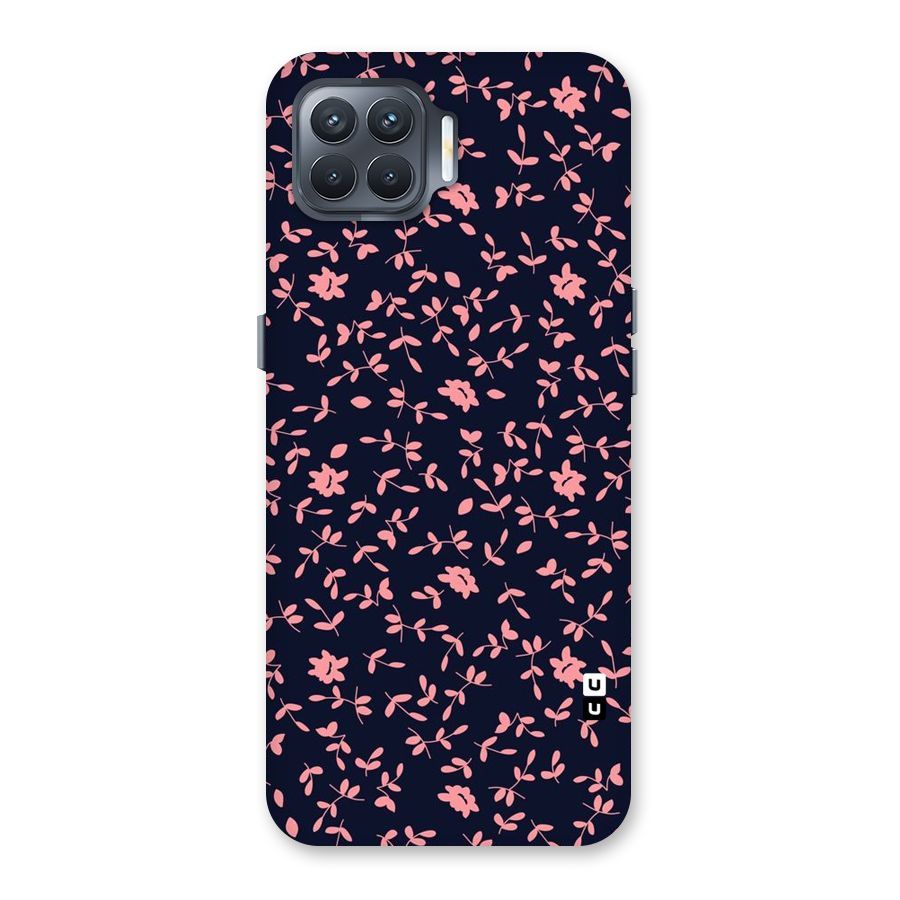 Pink Plant Design Back Case for Oppo F17 Pro