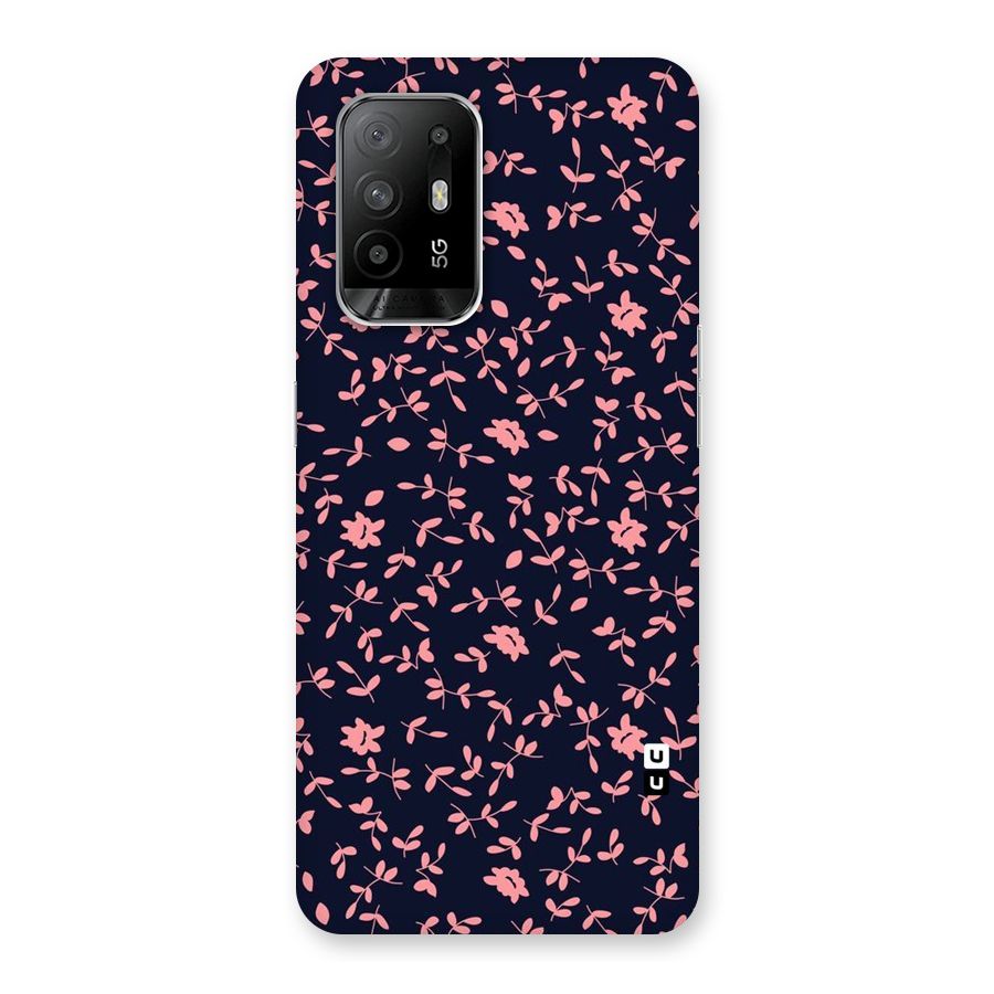 Pink Plant Design Back Case for Oppo F19 Pro Plus 5G