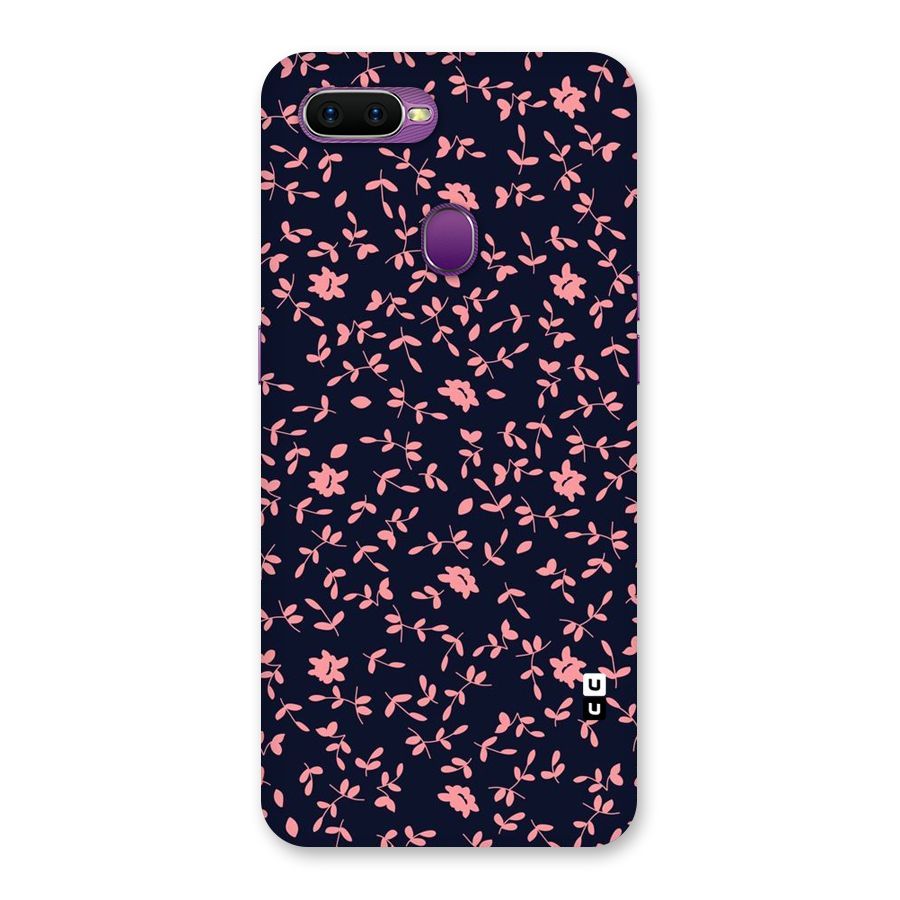 Pink Plant Design Back Case for Oppo F9