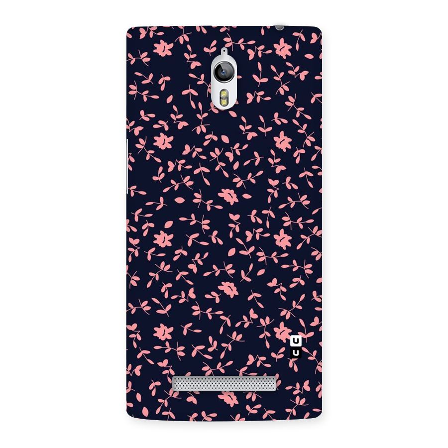 Pink Plant Design Back Case for Oppo Find 7