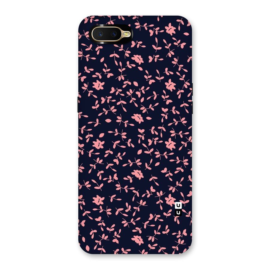 Pink Plant Design Back Case for Oppo K1