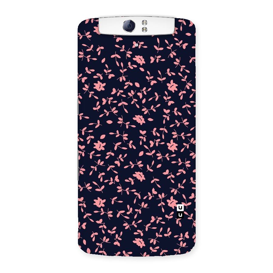 Pink Plant Design Back Case for Oppo N1