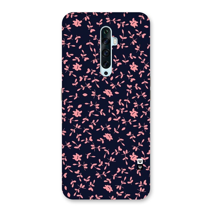 Pink Plant Design Back Case for Oppo Reno2 F