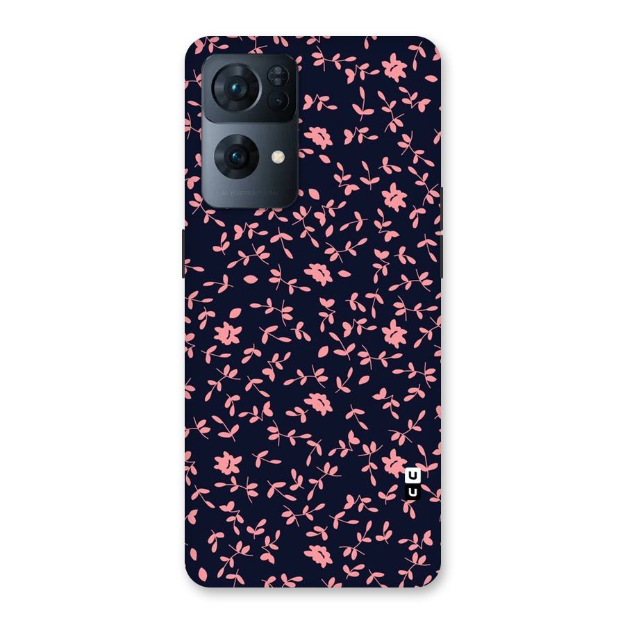 Pink Plant Design Back Case for Oppo Reno7 Pro 5G