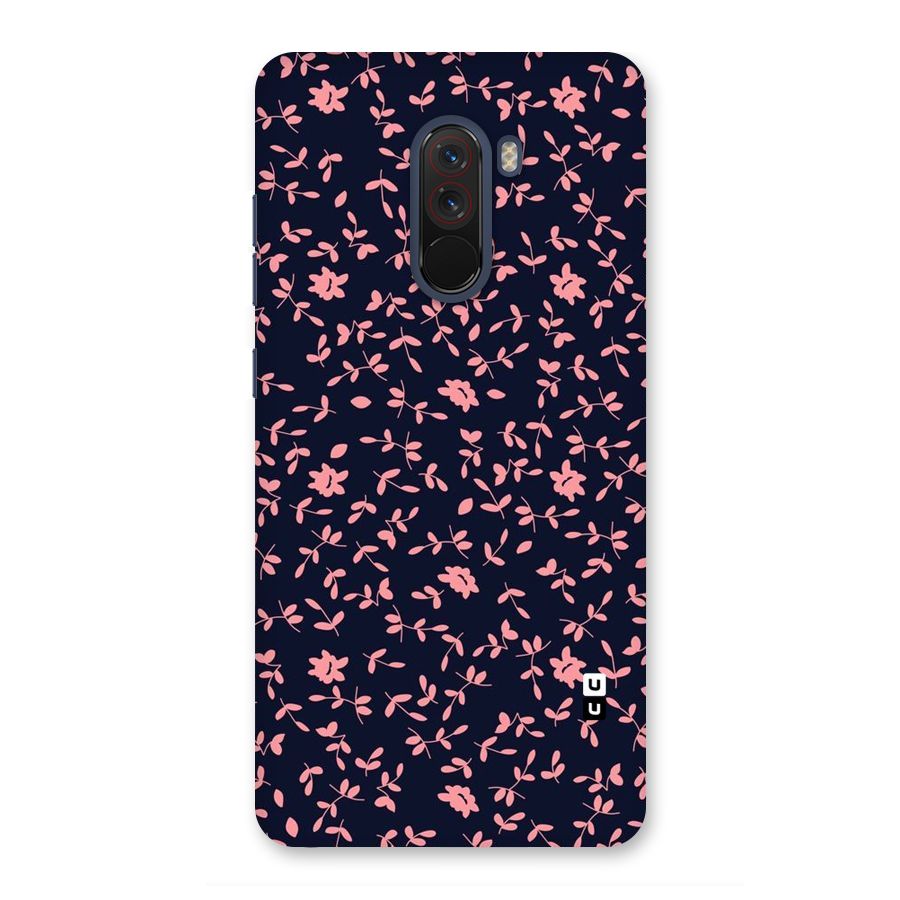 Pink Plant Design Back Case for Poco F1