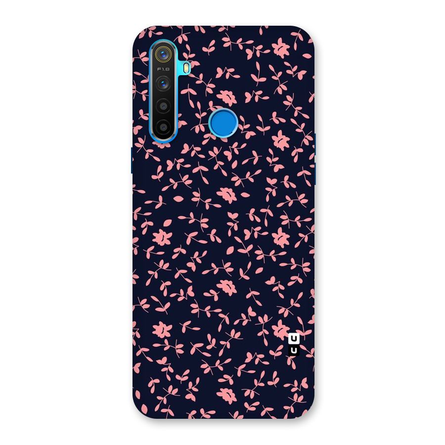 Pink Plant Design Back Case for Realme 5