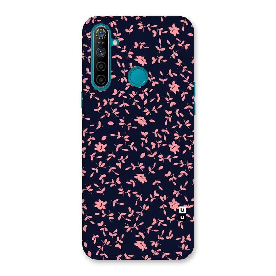 Pink Plant Design Back Case for Realme 5i