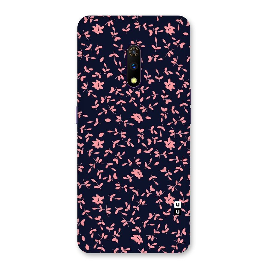 Pink Plant Design Back Case for Realme X