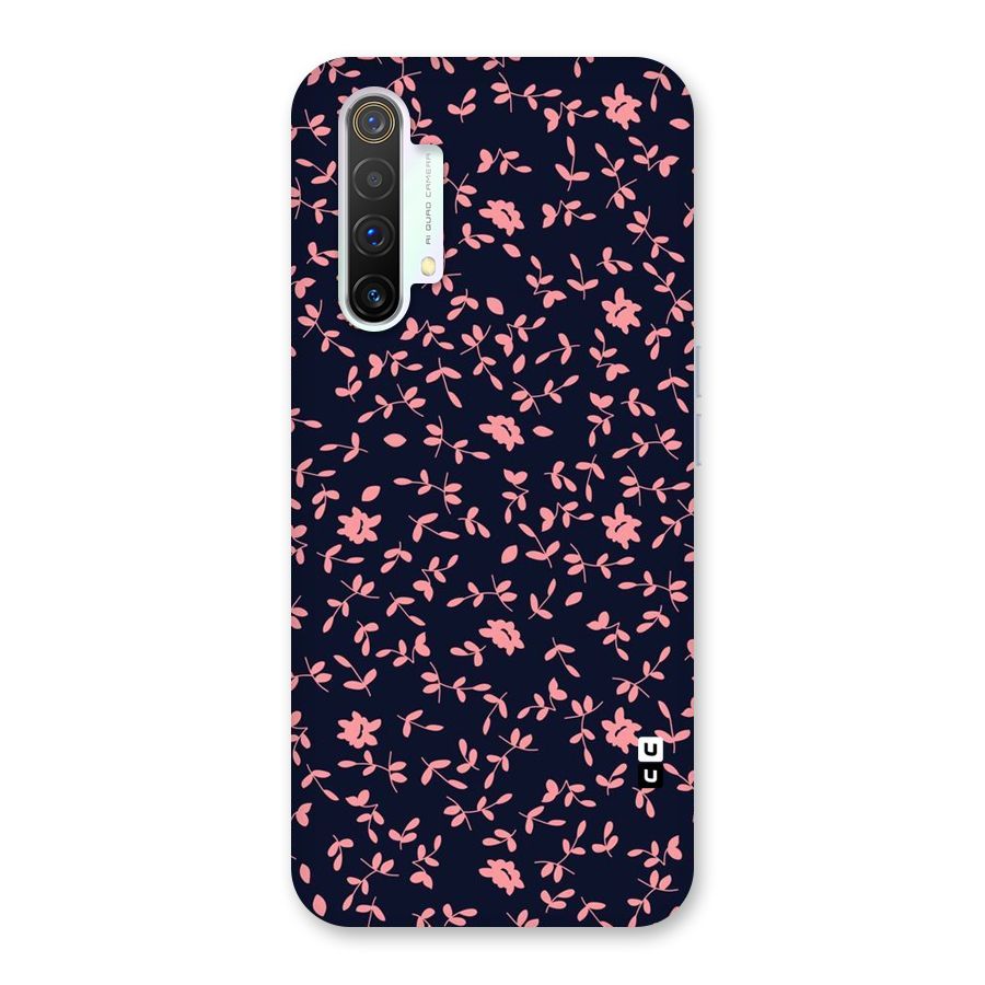 Pink Plant Design Back Case for Realme X3