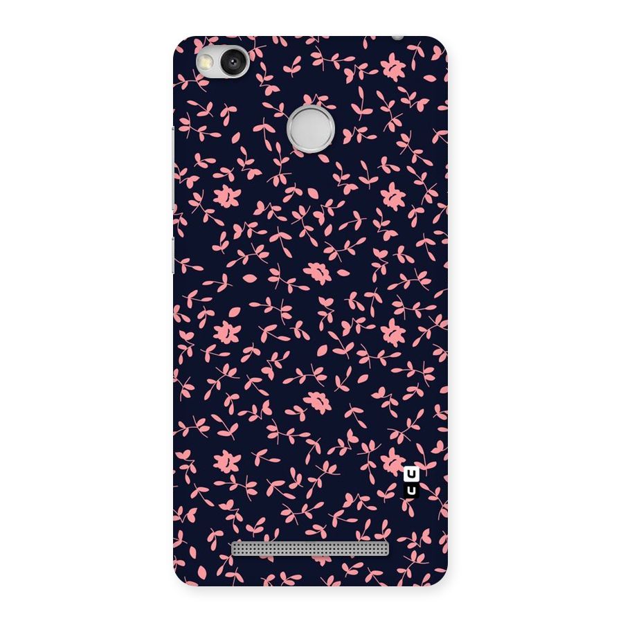 Pink Plant Design Back Case for Redmi 3S Prime