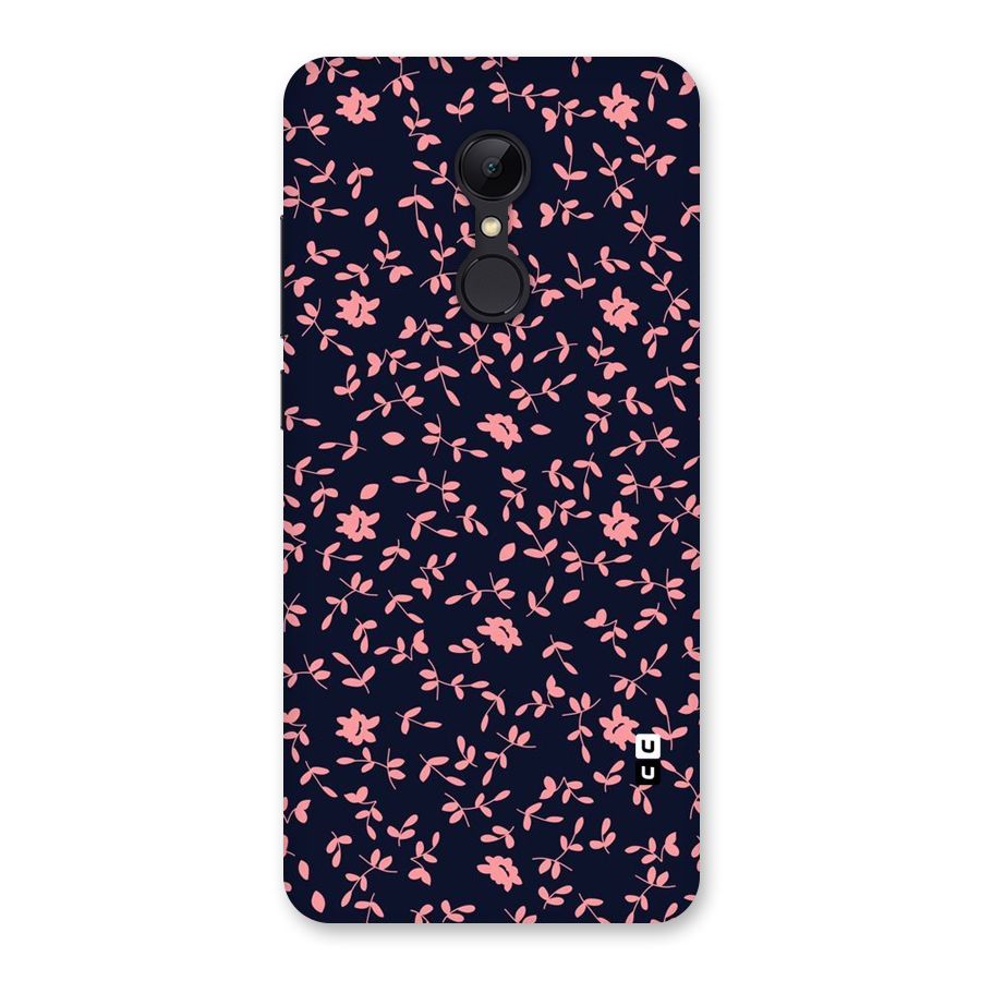 Pink Plant Design Back Case for Redmi 5