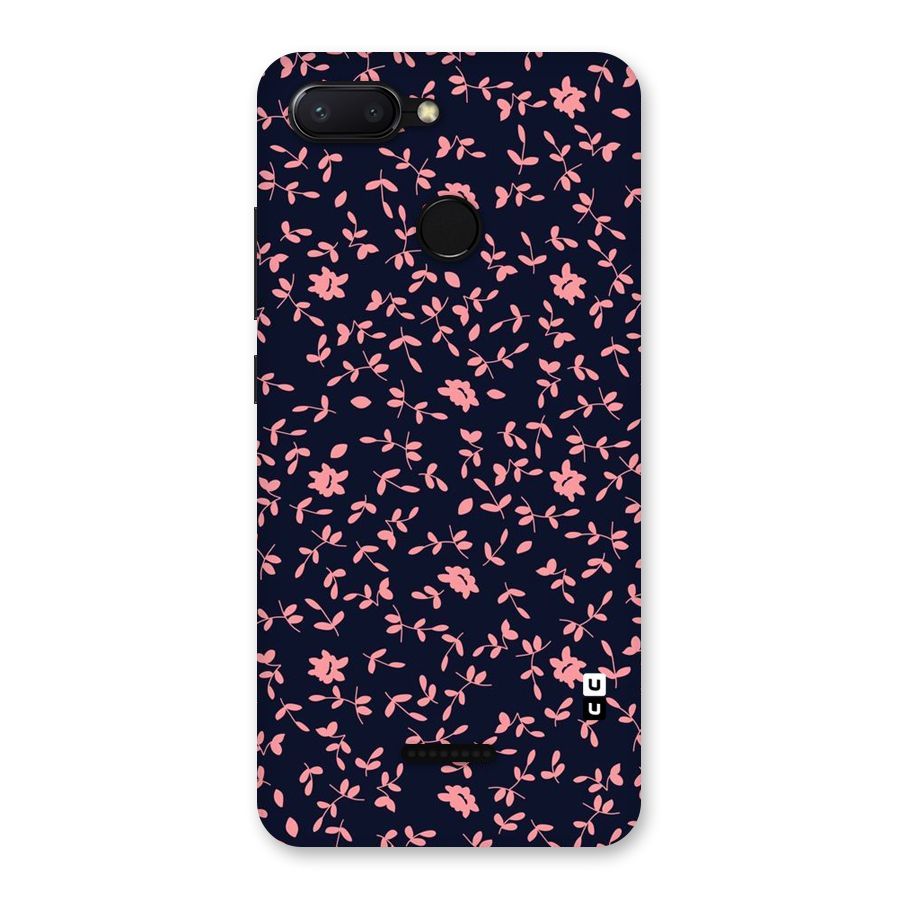 Pink Plant Design Back Case for Redmi 6