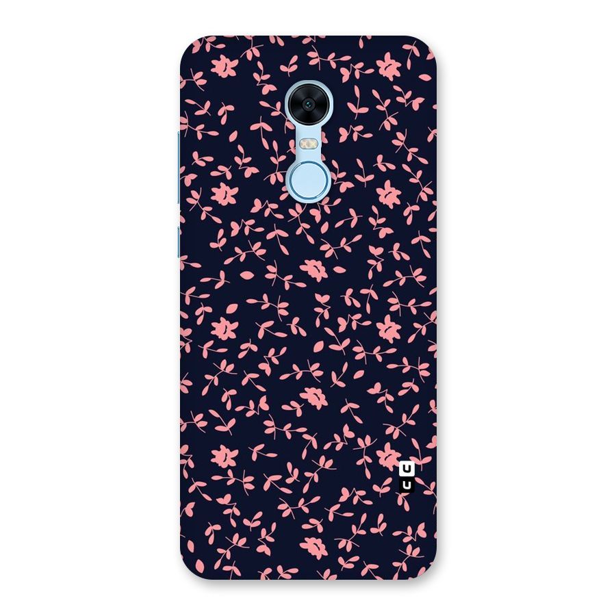 Pink Plant Design Back Case for Redmi Note 5